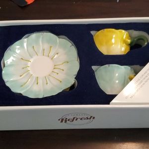 Collectible Flower Cups and Saucers